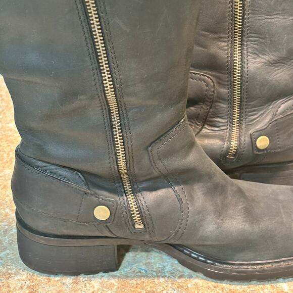 Timberland Women's Black Knee High Waterproof Trendy Riding Boots Size 10 - Picture 5 of 12